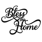 "Bless This Home" Metal Wall Art