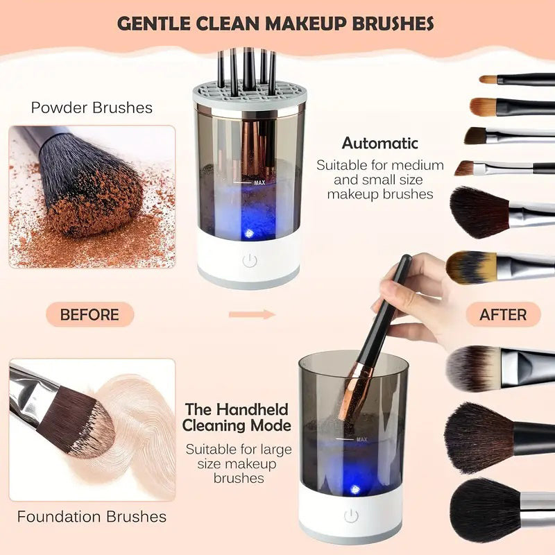 Cosmetic Makeup Brush Cleaner Automatic Rotating USB Portable Electric/Cosmetic Makeup Brush Washing Machine
