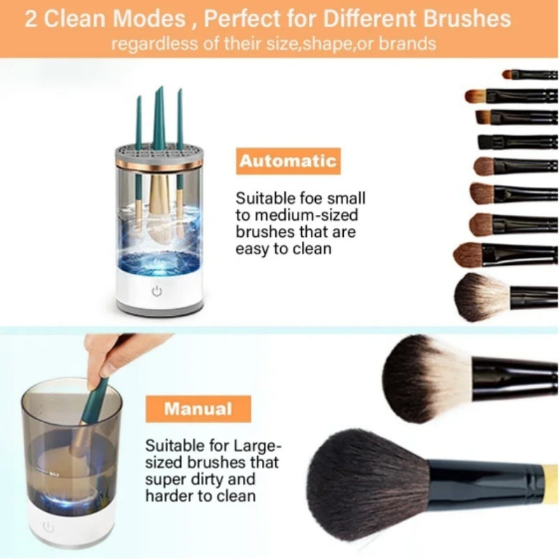 Cosmetic Makeup Brush Cleaner Automatic Rotating USB Portable Electric/Cosmetic Makeup Brush Washing Machine