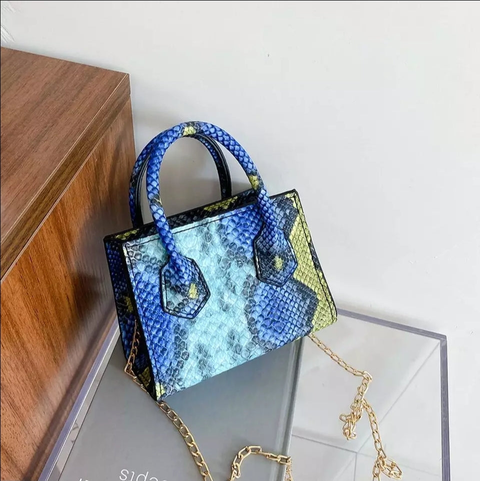 Snakeskin Mini Crossbody Bag