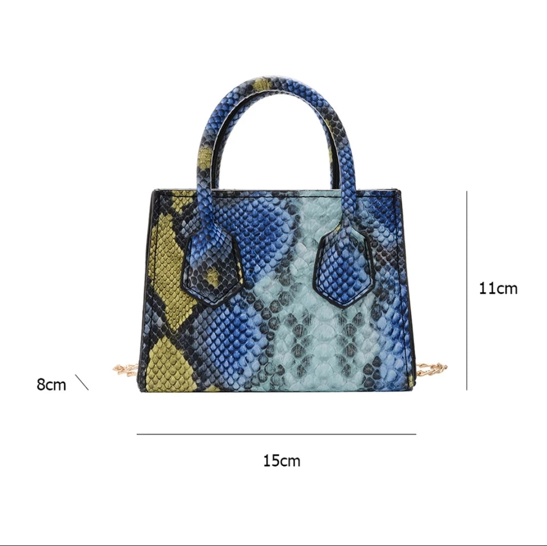 Snakeskin Mini Crossbody Bag