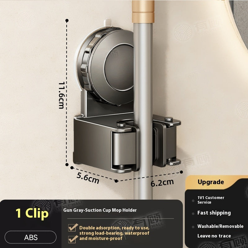 Bathroom Punch-free Broom Cleaning Tool Storage Rack