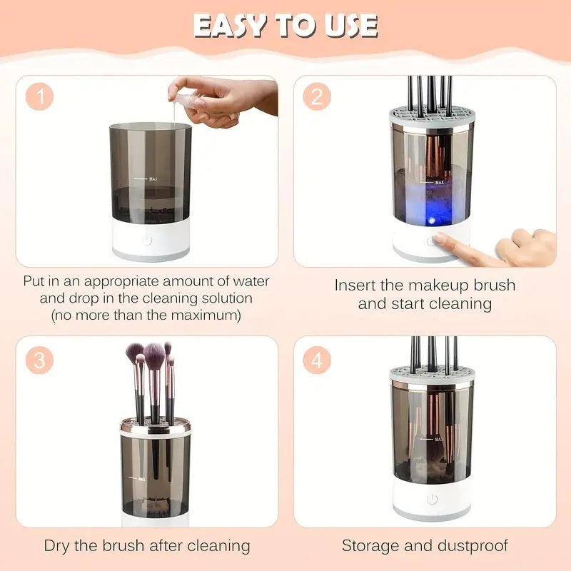 Cosmetic Makeup Brush Cleaner Automatic Rotating USB Portable Electric/Cosmetic Makeup Brush Washing Machine